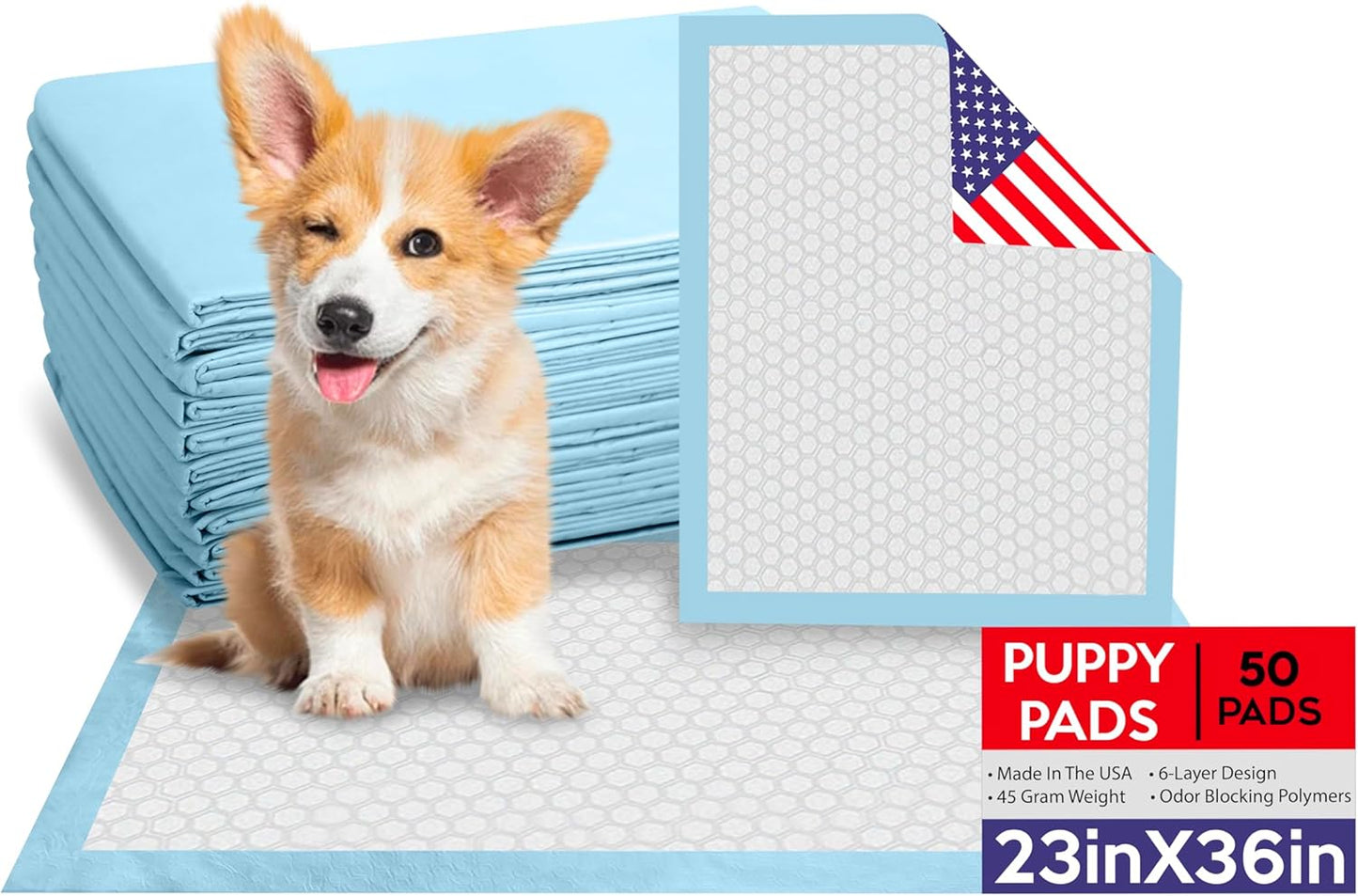 AbsorbEase® Large Puppy Pee Pads 23"x36" | Dog Pee Training Pads | Disposable Pet Piddle and Potty Pads for Puppies | Dogs | Doggie| Cats | Rabbits