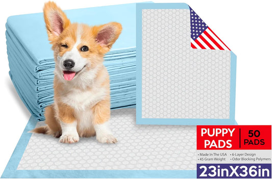 AbsorbEase® Large Puppy Pee Pads 23"x36" | Dog Pee Training Pads | Disposable Pet Piddle and Potty Pads for Puppies | Dogs | Doggie| Cats | Rabbits