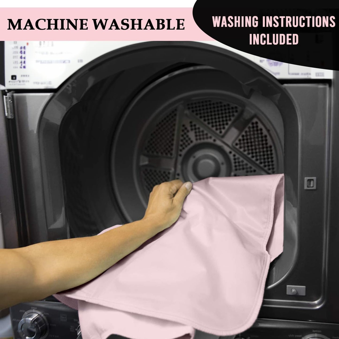 AbsorbEase® Washable Underpads, 34" x 36" - Heavy Absorbency Reusable Incontinence Pads for Kids, Adults, Elderly, Pets
